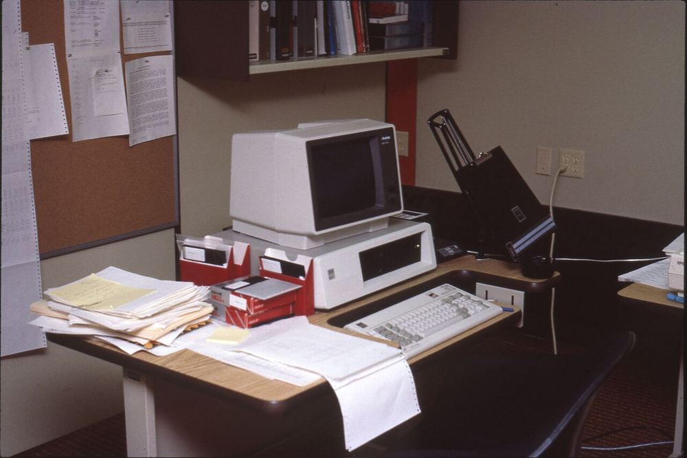 Sample computer workstation setup